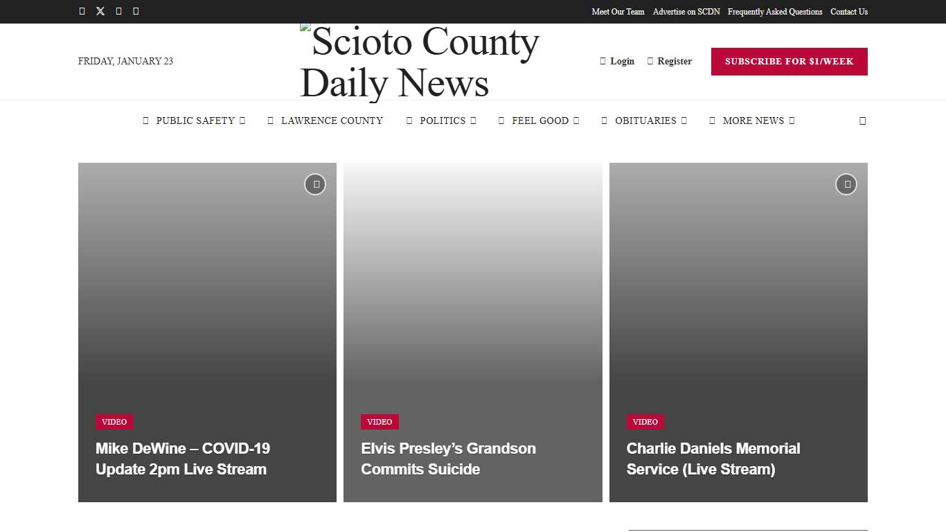 Events in Scioto County, Ohio – Scioto County Daily News