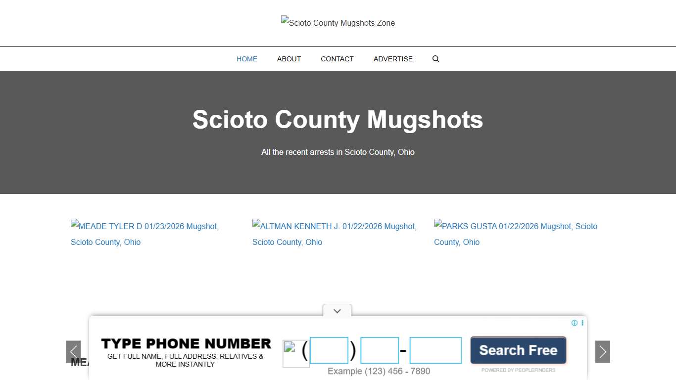 Scioto County Mugshots Zone