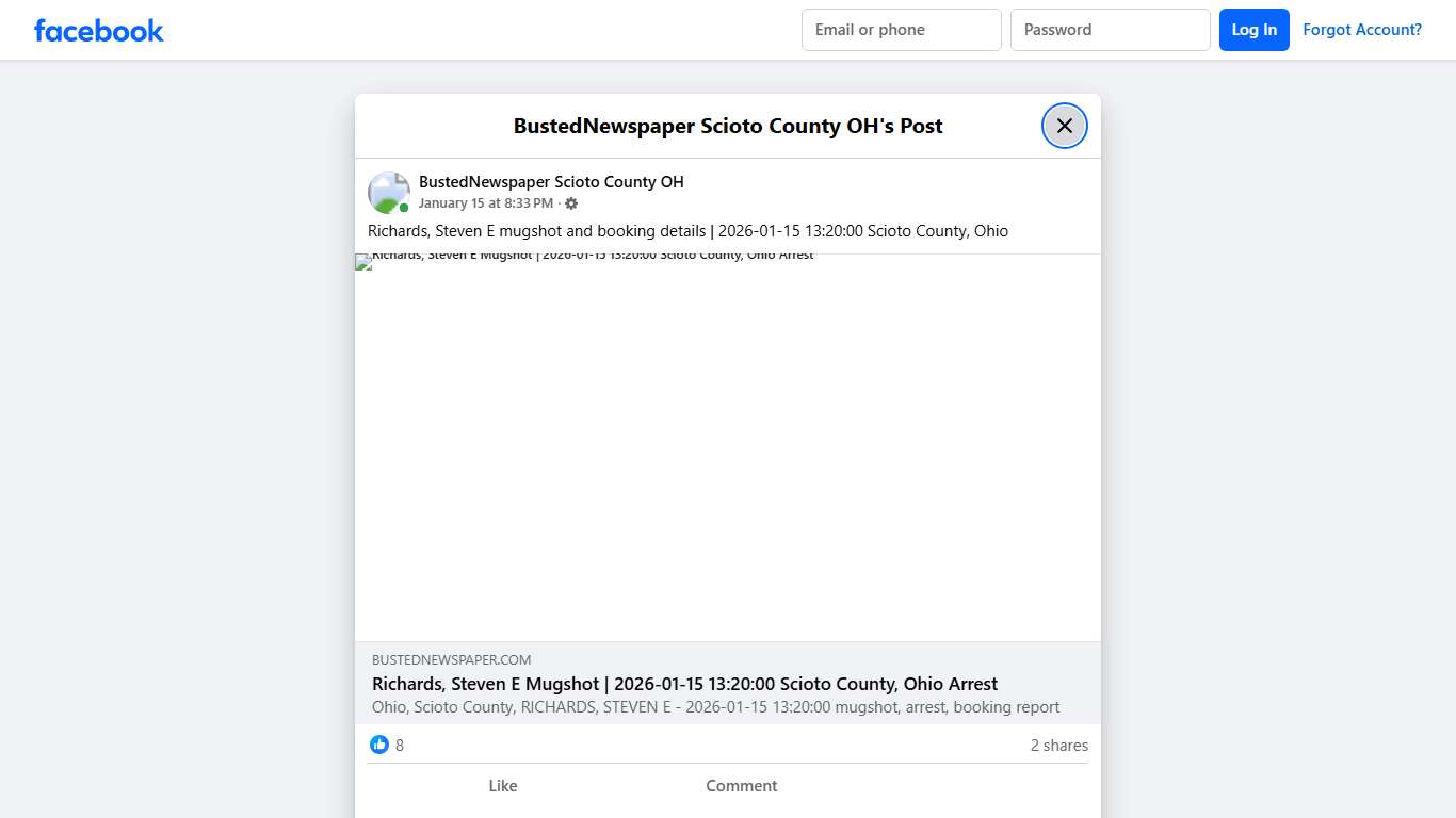 Richards, Steven E... - BustedNewspaper Scioto County OH Facebook